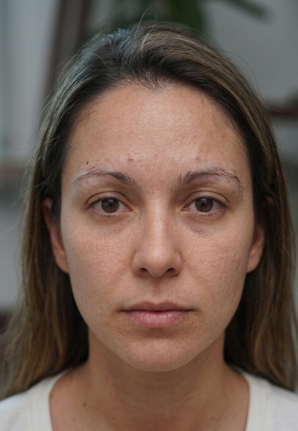 Pestañas y cejas antes del tratamiento